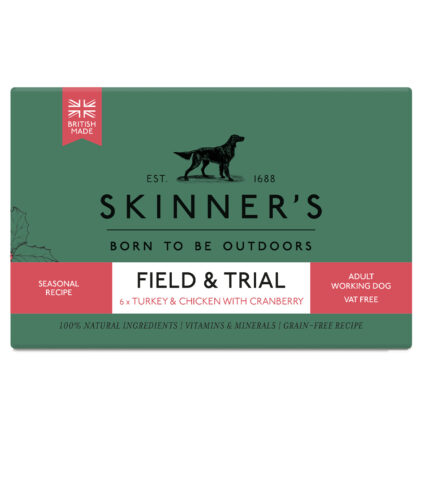 Skinner's seasonal dog food for working dogs.