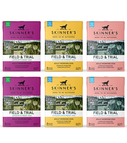 Skinner's Field & Trial adult wet dog food for working dogs this variety pack