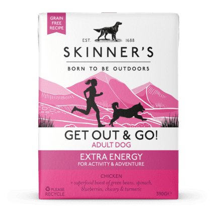 Skinner's complete wet dog food Get Out & Go! Extra Energy
