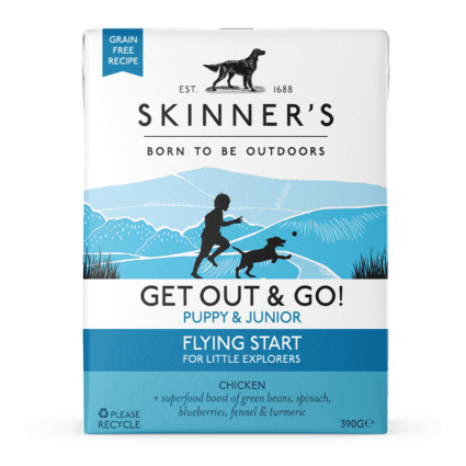 Skinner's complete wet puppy food Get Out & Go! Flying Start