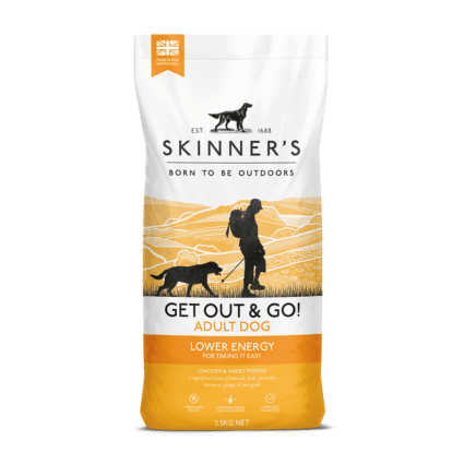 Skinner's dog food for less active and senior dogs Get Out & Go! Lower Energy